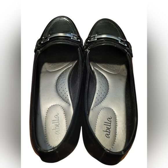 Abella Womens Black Loafers Faux Leather Casual, Size 9 - Picture 6 of 10
